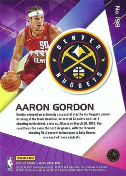 2020-21 Panini Recon #198 Aaron Gordon Back