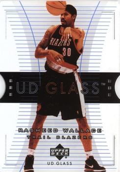 2003-04 UD Glass - Plexi-Glass #47 Rasheed Wallace Front