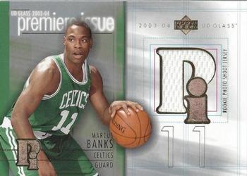 2003-04 UD Glass - Premier Issue Jerseys #PI-MB Marcus Banks Front