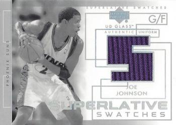 2003-04 UD Glass - Superlative Swatches #SS-JJ Joe Johnson Front