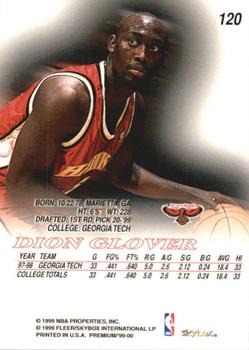 1999-00 SkyBox Premium #120a Dion Glover Back