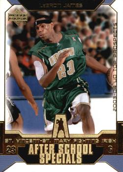2003 UD Top Prospects - After School Specials #AS1 LeBron James Front