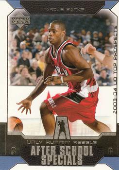 2003 UD Top Prospects - After School Specials #AS8 Marcus Banks Front