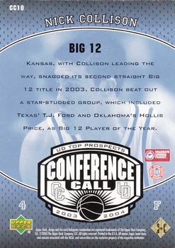 2003 UD Top Prospects - Conference Call #CC10 Nick Collison Back