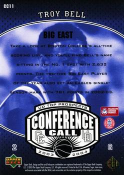 2003 UD Top Prospects - Conference Call #CC11 Troy Bell Back