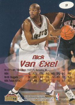 1999-00 SkyBox Apex #9 Nick Van Exel Back