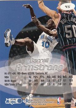 1999-00 SkyBox Apex #45 Darrell Armstrong Back