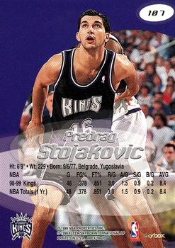 1999-00 SkyBox Apex #107 Predrag Stojakovic Back