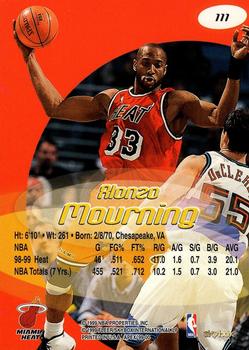 1999-00 SkyBox Apex #111 Alonzo Mourning Back