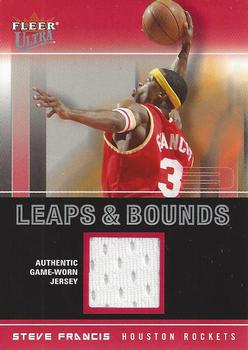 2003-04 Ultra - Leaps and Bounds Game Used #LB-SF Steve Francis Front