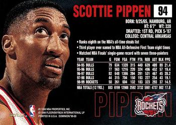 1999-00 SkyBox Dominion #94 Scottie Pippen Back