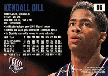 1999-00 SkyBox Dominion #96 Kendall Gill Back