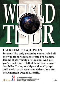 1999-00 SkyBox Dominion #176 Hakeem Olajuwon Back