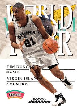1999-00 SkyBox Dominion #178 Tim Duncan Front