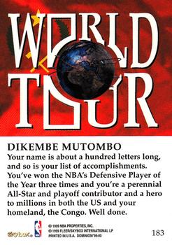 1999-00 SkyBox Dominion #183 Dikembe Mutombo Back