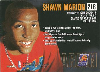 1999-00 SkyBox Dominion #216 Shawn Marion Back