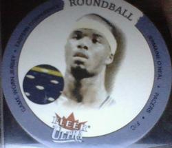 2003-04 Ultra - Roundball Discs Game Used #D-JO Jermaine O'Neal Front