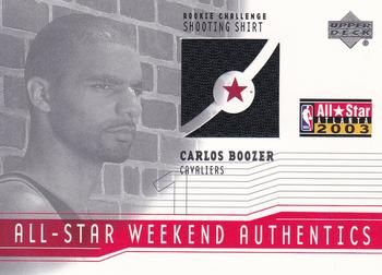 2003-04 Upper Deck - All-Star Weekend Authentics #AS-BO Carlos Boozer Front