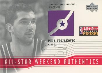 2003-04 Upper Deck - All-Star Weekend Authentics #AS-PS Peja Stojakovic Front