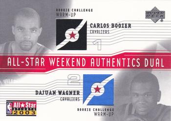 2003-04 Upper Deck - All-Star Weekend Authentics Dual #AS-CB/DW Carlos Boozer / DaJuan Wagner Front