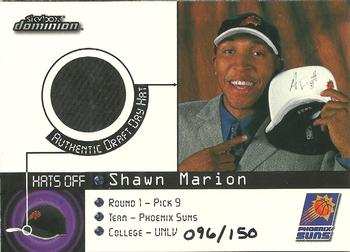 1999-00 SkyBox Dominion - Hat's Off #7 HO Shawn Marion Front