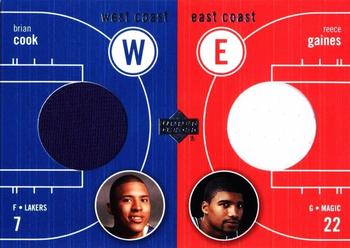 2003-04 Upper Deck - East Coast/West Coast #EW-BC/RG Brian Cook / Reece Gaines Front
