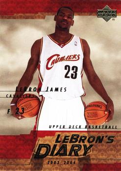2003-04 Upper Deck - LeBron's Diary #LJ8 LeBron James Front