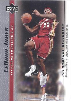 2003-04 Upper Deck LeBron James Phenomenal Beginning #7 LeBron James Front
