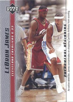 2003-04 Upper Deck LeBron James Phenomenal Beginning #9 LeBron James Front