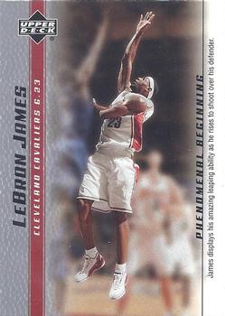 2003-04 Upper Deck LeBron James Phenomenal Beginning #12 LeBron James Front