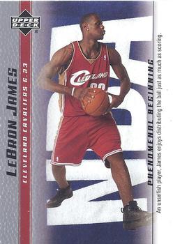 2003-04 Upper Deck LeBron James Phenomenal Beginning #15 LeBron James Front