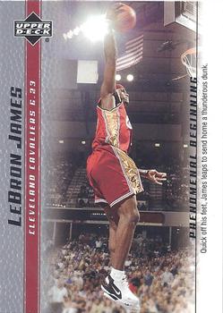 2003-04 Upper Deck LeBron James Phenomenal Beginning #18 LeBron James Front