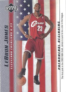 2003-04 Upper Deck LeBron James Phenomenal Beginning #20 LeBron James Front