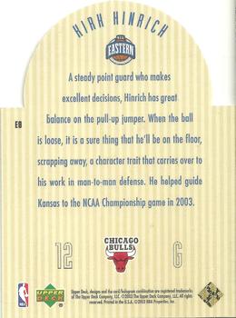 2003-04 Upper Deck - Future NBA All-Stars #E9 Kirk Hinrich Back