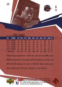 2003-04 Upper Deck Black Diamond - Bronze #68 Alvin Williams Back