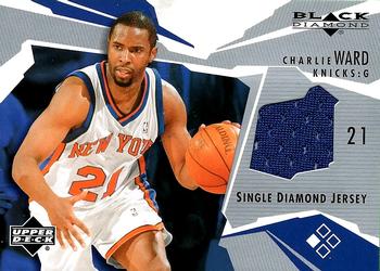 2003-04 Upper Deck Black Diamond - Single Diamond Jersey #BD-CW Charlie Ward Front