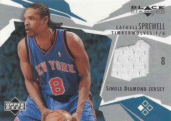 2003-04 Upper Deck Black Diamond - Single Diamond Jersey #BD-LS Latrell Sprewell Front