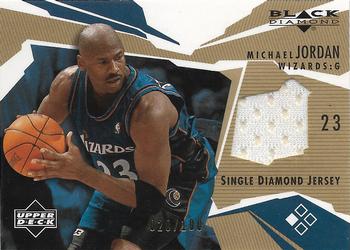 2003-04 Upper Deck Black Diamond - Single Diamond Jersey Gold #BD-MJ Michael Jordan Front