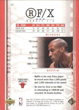 1999-00 SP Authentic #121 Michael Ruffin Back