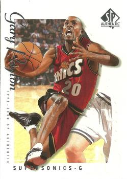 1999-00 SP Authentic #76 Gary Payton Front