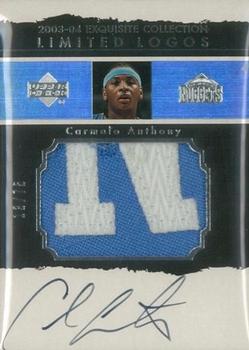 2003-04 Upper Deck Exquisite Collection - Limited Logos #LL-CA1 Carmelo Anthony Front