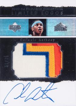 2003-04 Upper Deck Exquisite Collection - Limited Logos #LL-CA2 Carmelo Anthony  Front