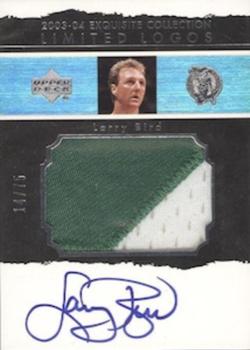 2003-04 Upper Deck Exquisite Collection - Limited Logos #LL-LB Larry Bird Front