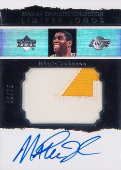 2003-04 Upper Deck Exquisite Collection - Limited Logos #LL-MA Magic Johnson Front
