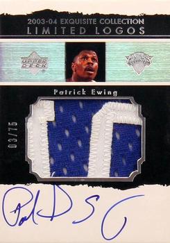 2003-04 Upper Deck Exquisite Collection - Limited Logos #LL-PE Patrick Ewing Front