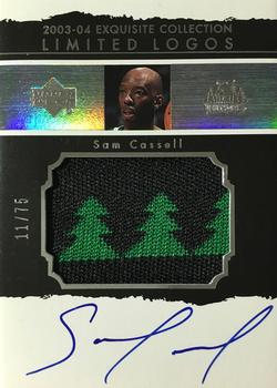 2003-04 Upper Deck Exquisite Collection - Limited Logos #LL-SC Sam Cassell Front