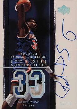 2003-04 Upper Deck Exquisite Collection - Number Piece Autographs #NP-PE Patrick Ewing Front