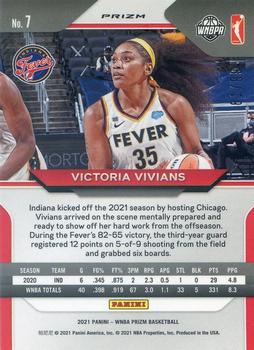2021 Panini Prizm WNBA Premium #7 Victoria Vivians Back
