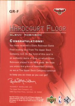 2003-04 Upper Deck Hardcourt - Hardcourt Floor #GR-F Glenn Robinson Back