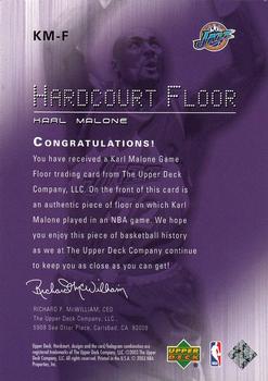 2003-04 Upper Deck Hardcourt - Hardcourt Floor #KM-F Karl Malone Back